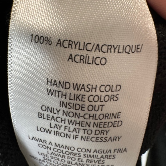 Calvin Klein Pullover Cropped Hoodie Black - Picture 8 of 10